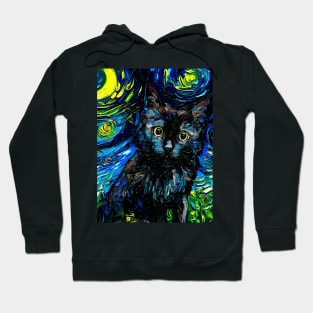 Black Cat Night 3 (close up version) Hoodie